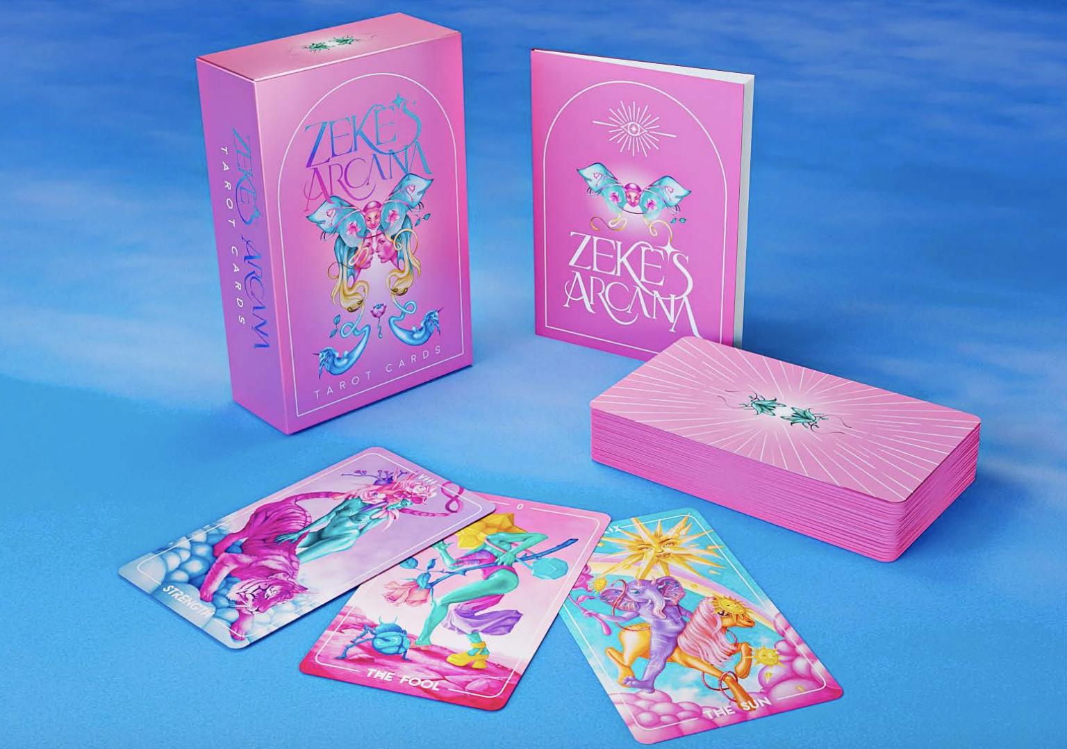 Zeke's Arcana: the cute, pink tarot deck with artistic, quality